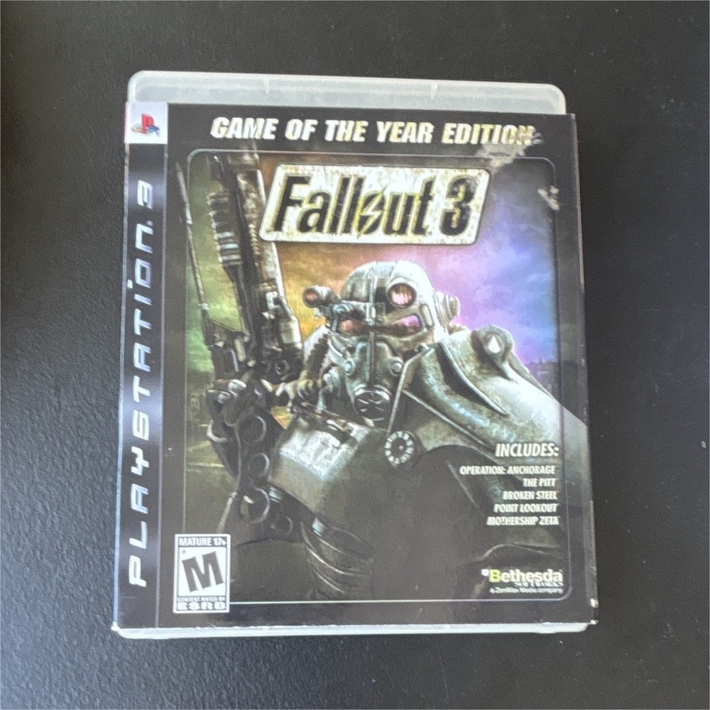 Bethesda Fallout 3 Game of the Year Edition PS3 Complete Disc & Case M NTSC-U/C